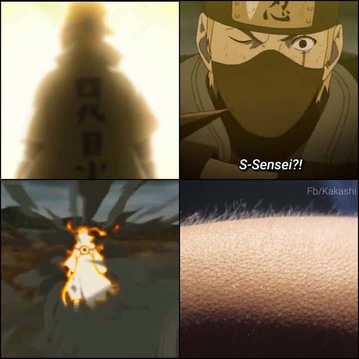 Kakashi mistakes Naruto for Minato